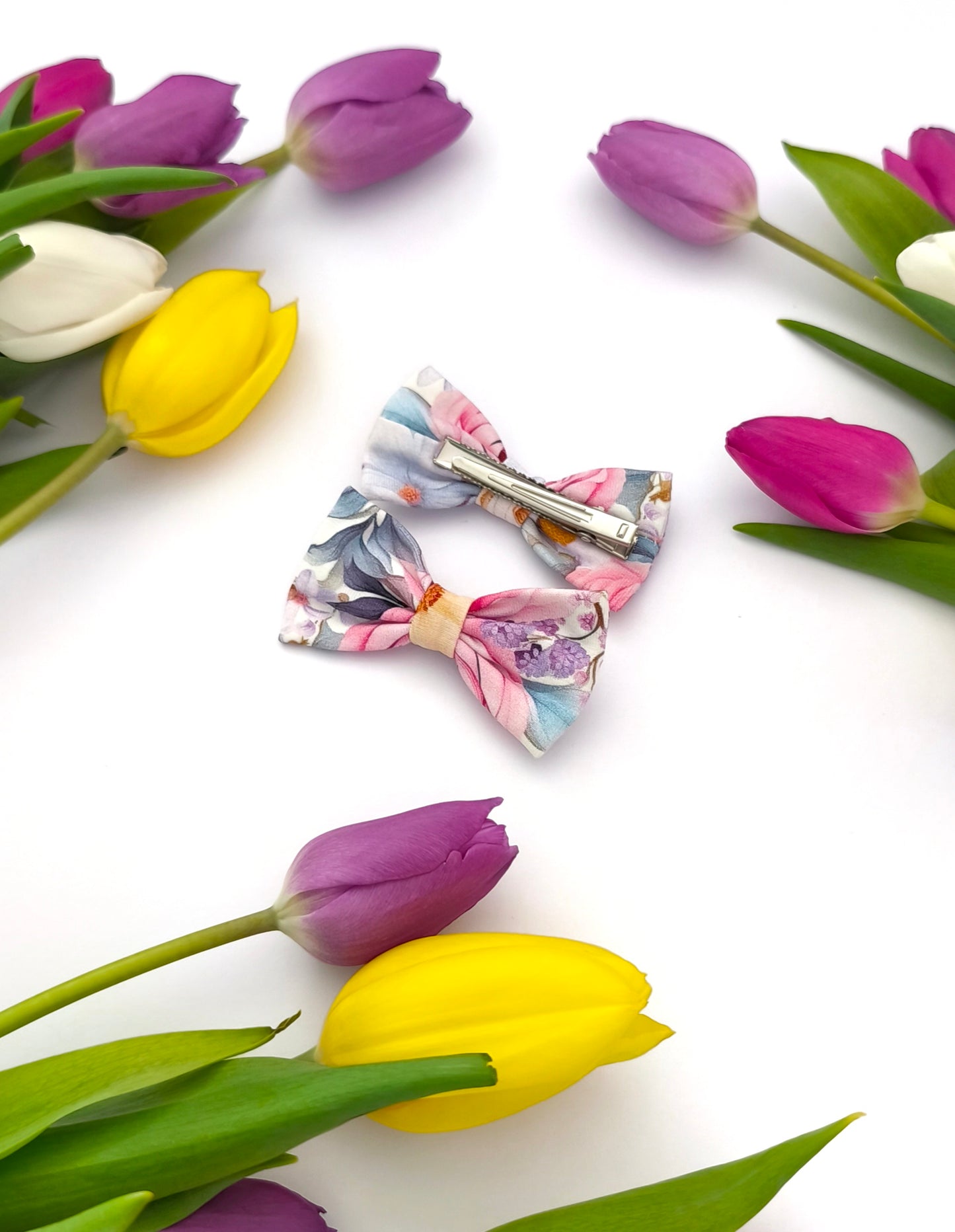 Colourful garden hair clip