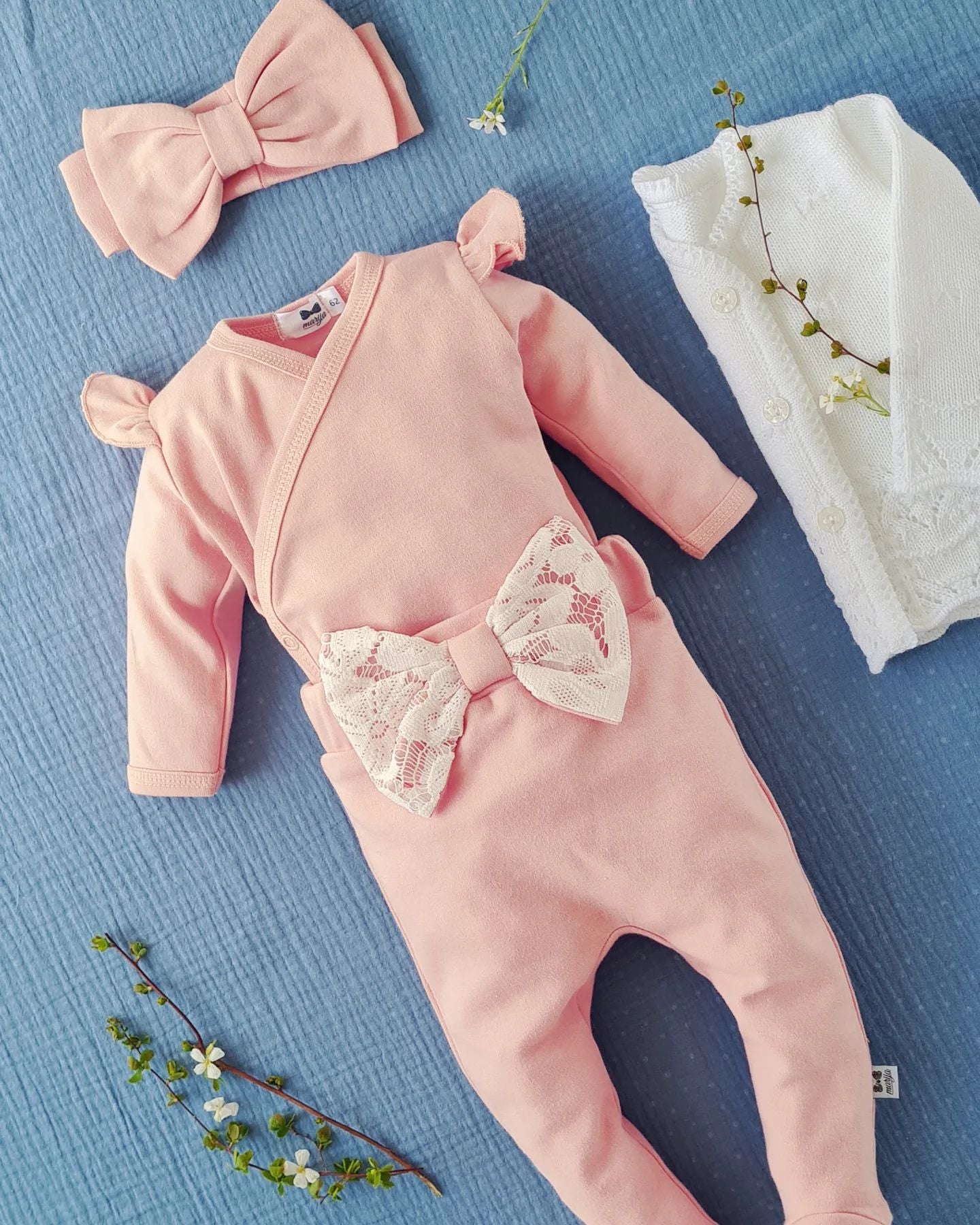 Wrap over bodysuit Cherry