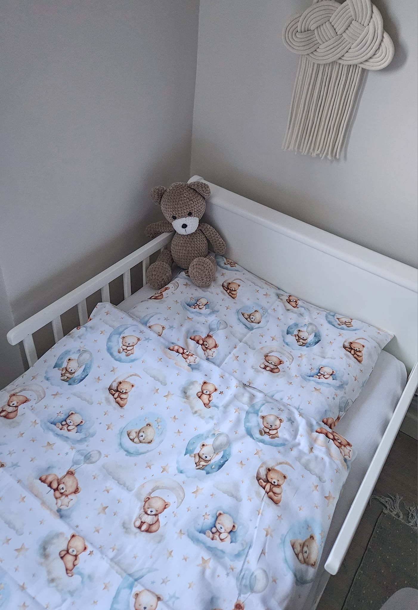 Sleeping bears - blue bedding set