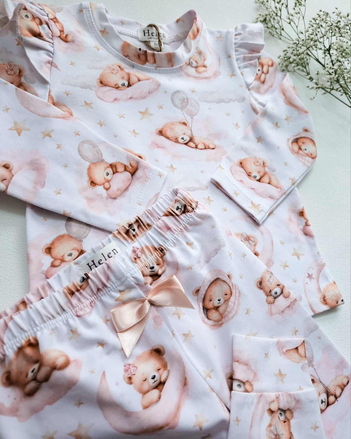 Sleeping bears - long sleeve pyjamas