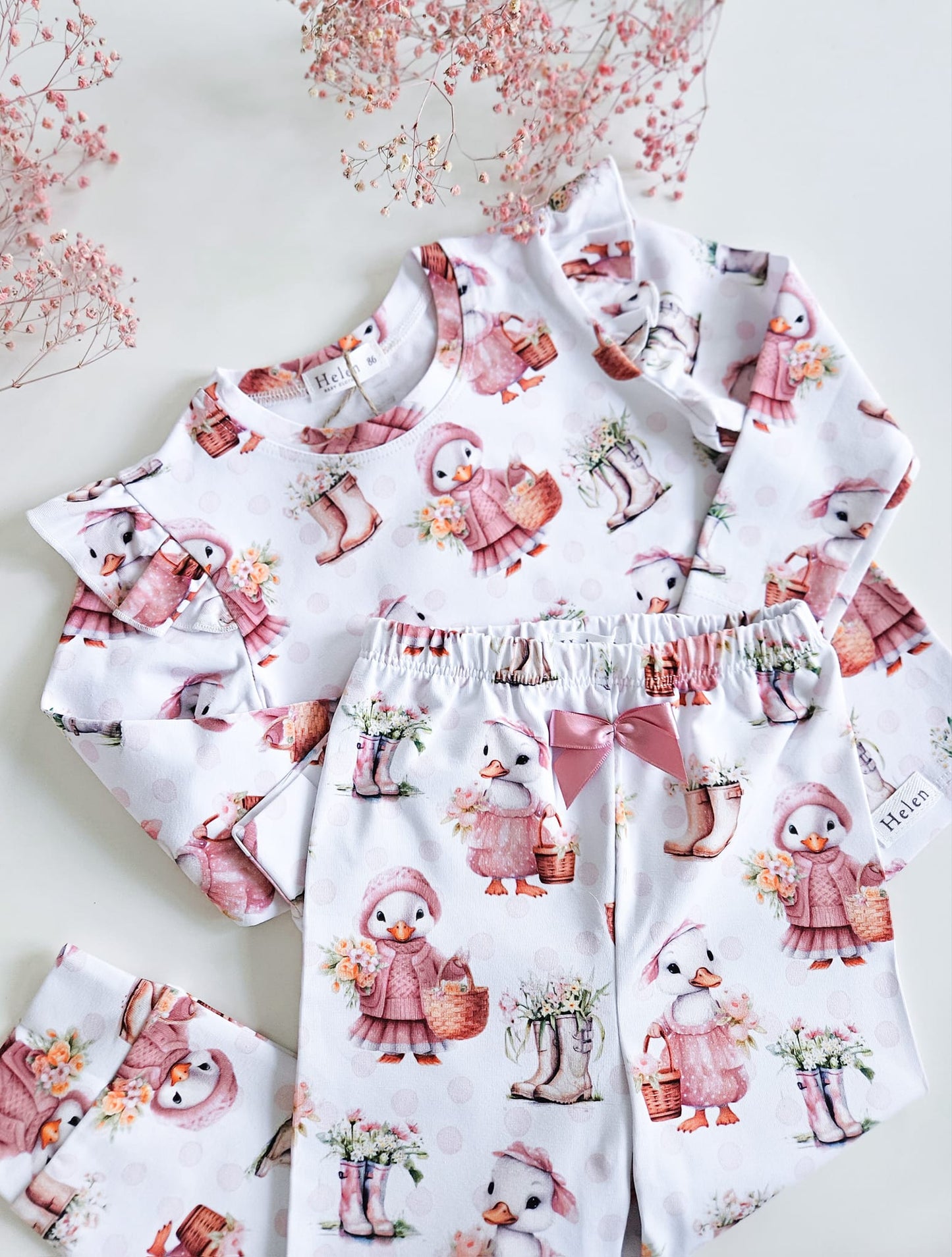 Cute ducks - long sleeve pyjama