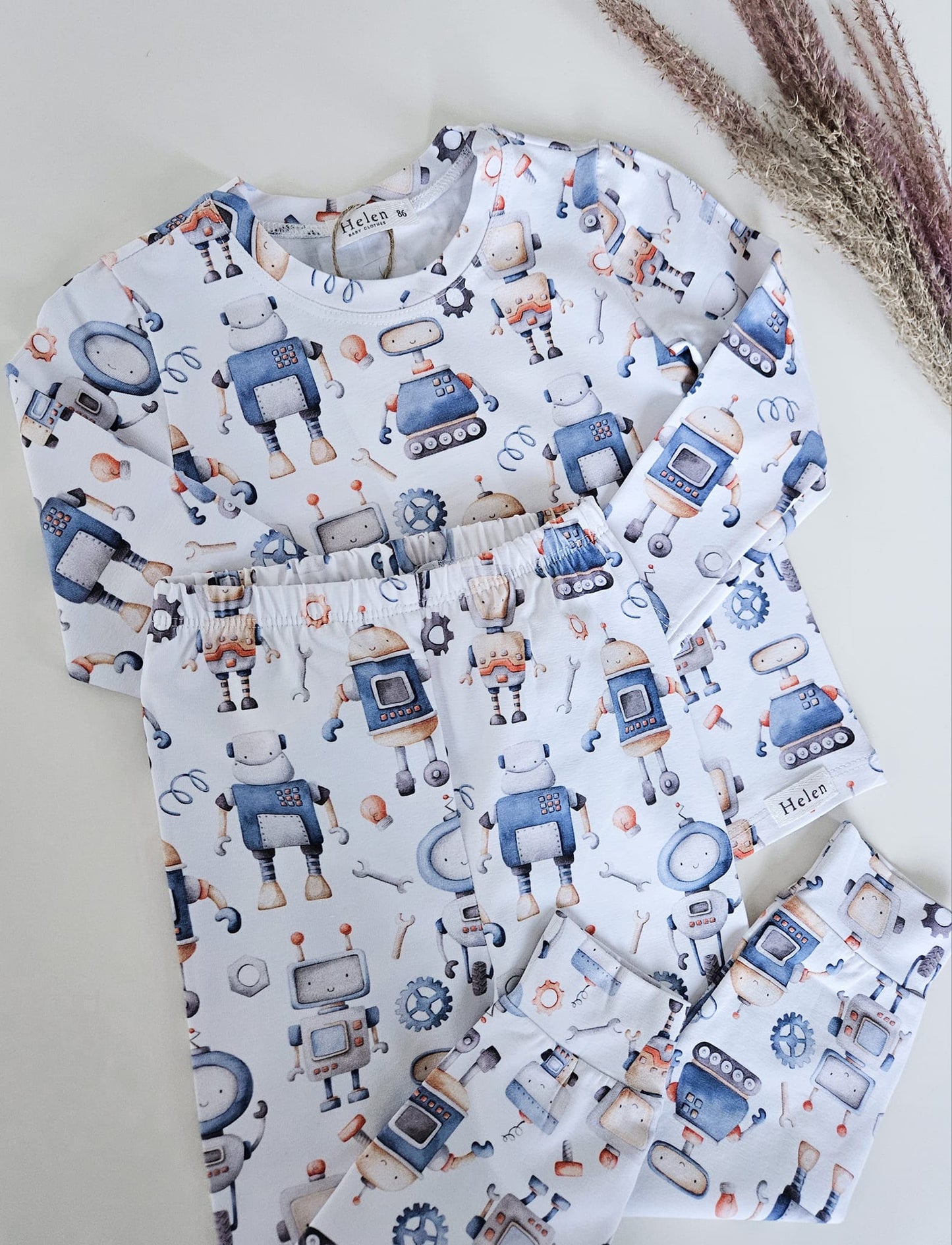 Robots - long sleeve pyjama