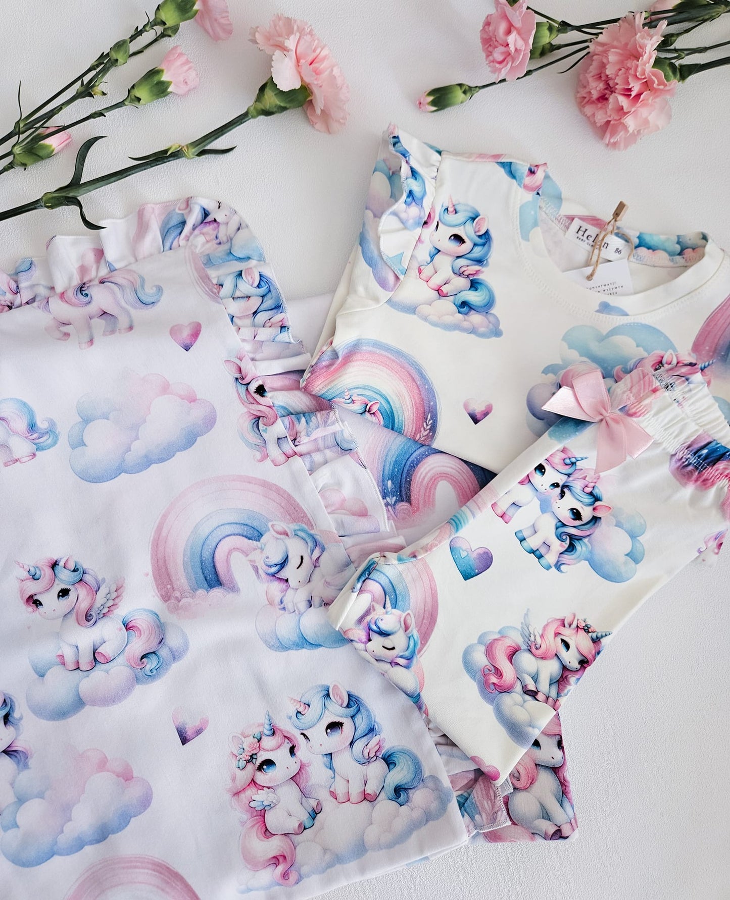 Rainbow unicorn - bedding set