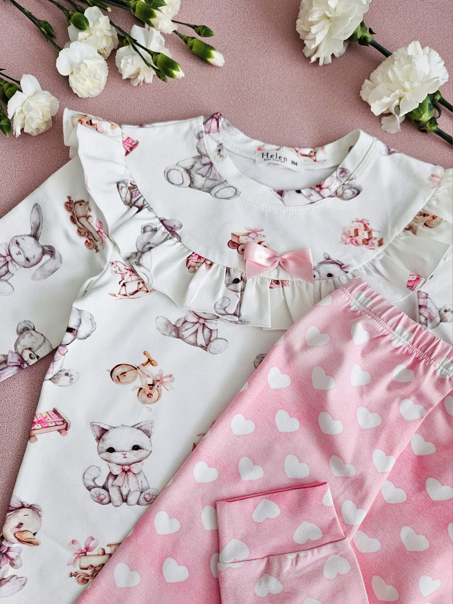 Retro pyjama set - long sleeve