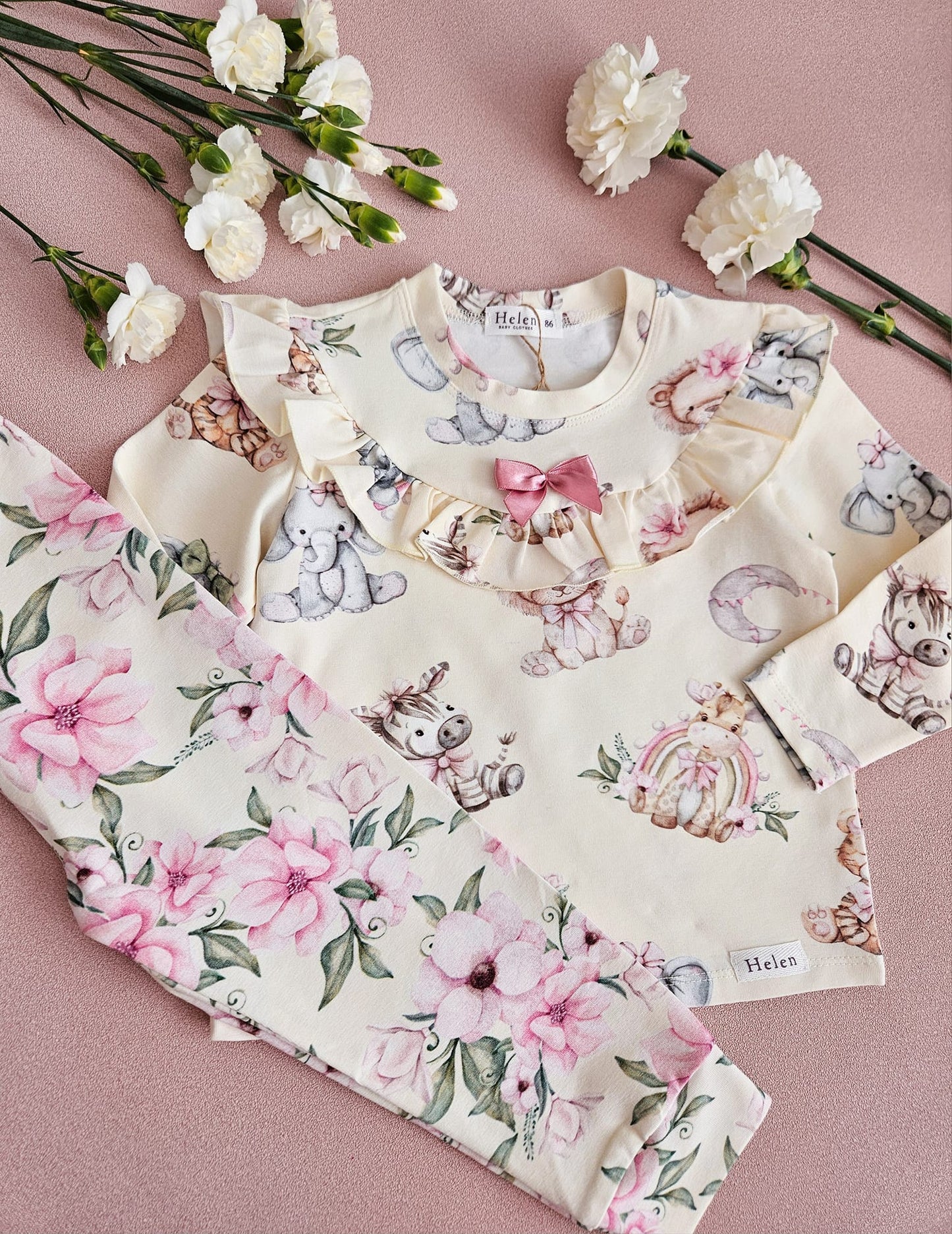 Retro pyjama set - long sleeve