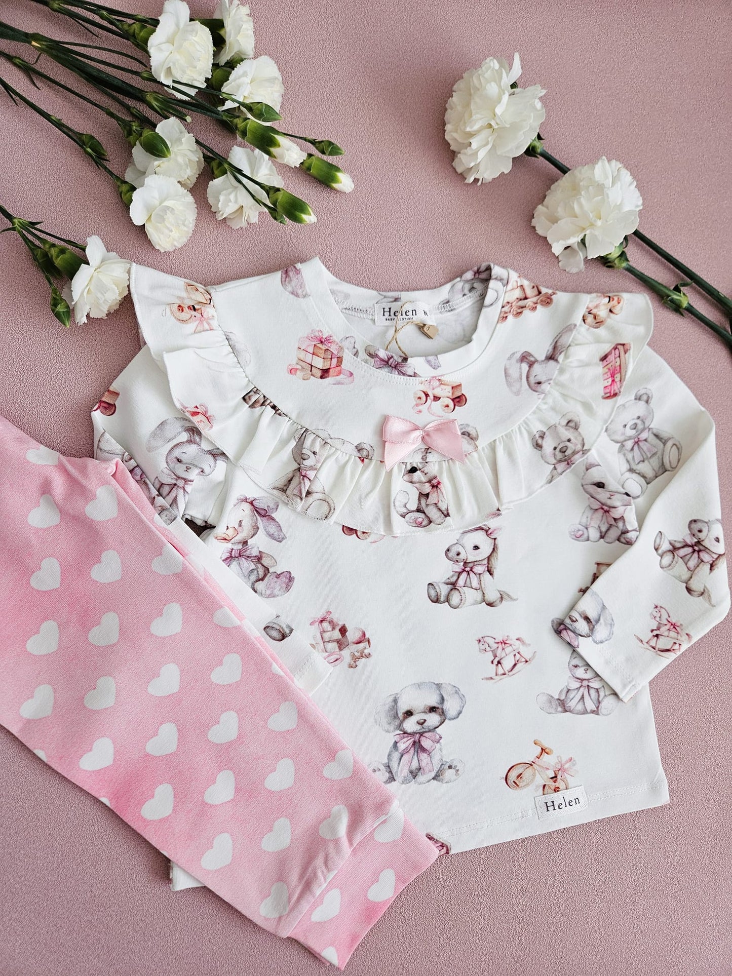 Retro pyjama set - long sleeve