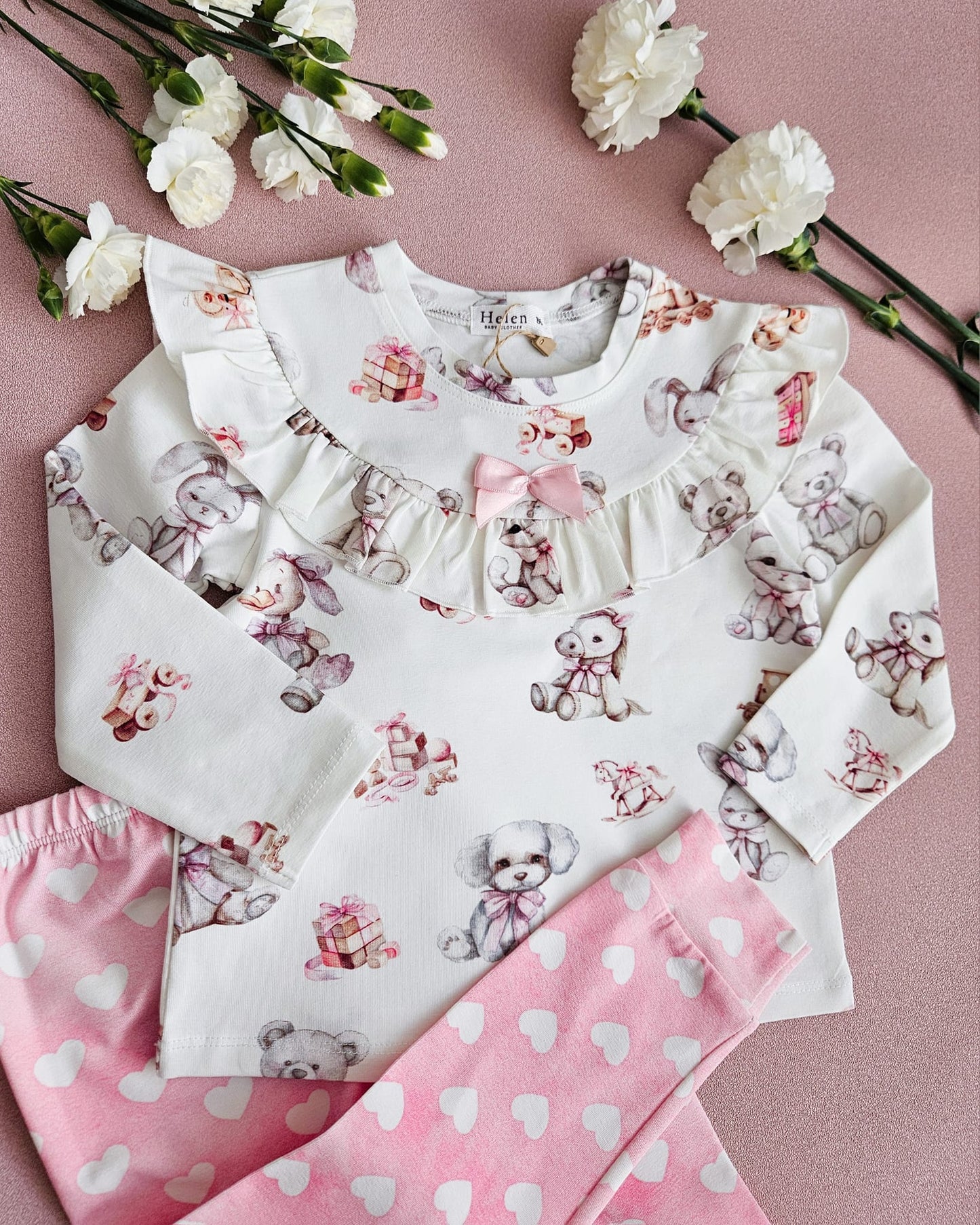 Retro pyjama set - long sleeve