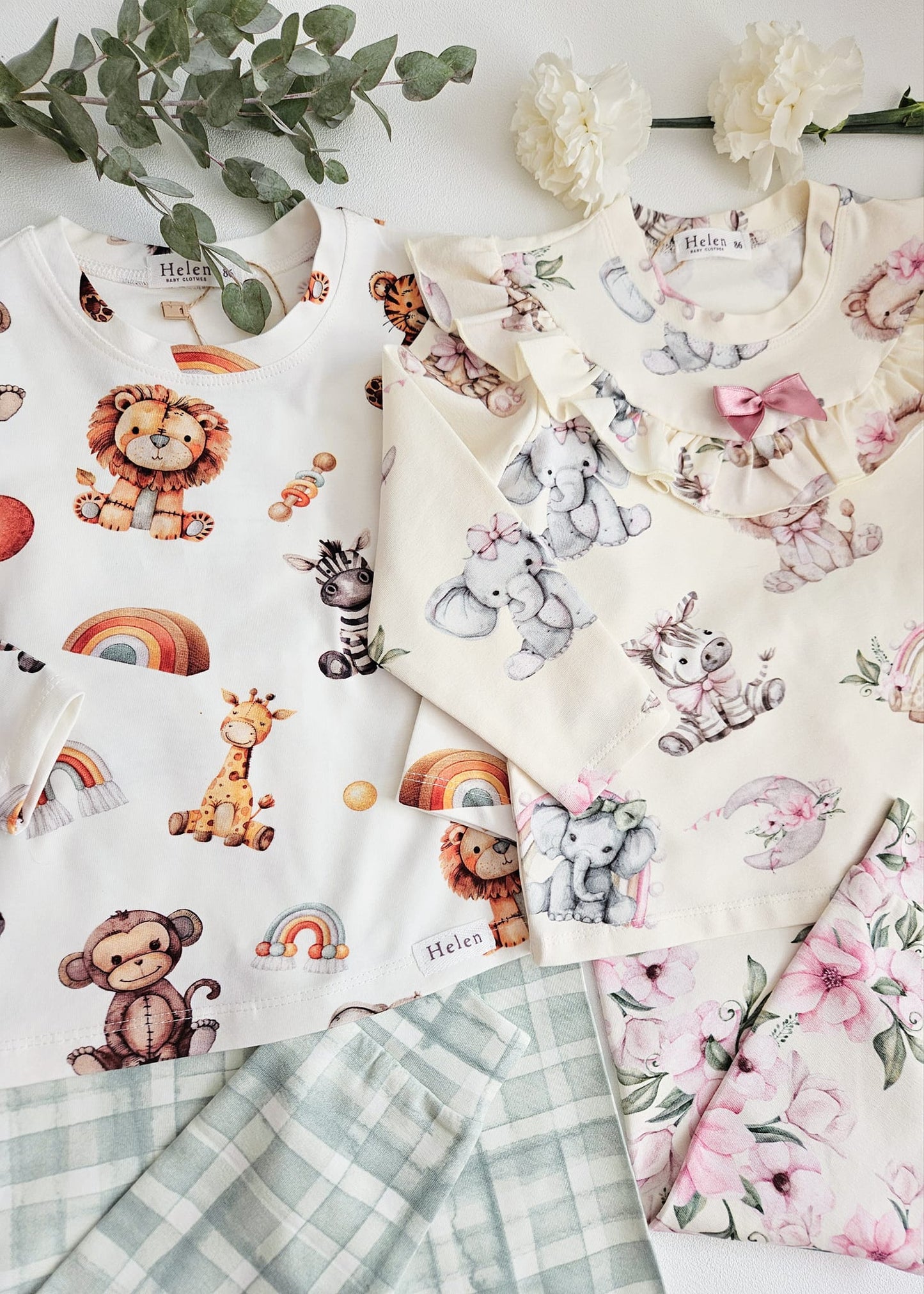 Retro pyjama set - long sleeve