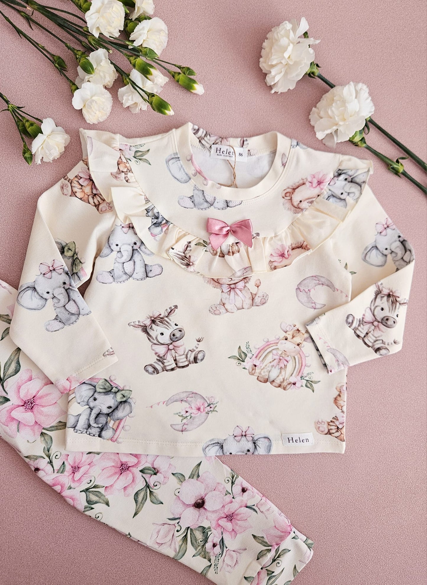 Retro pyjama set - long sleeve