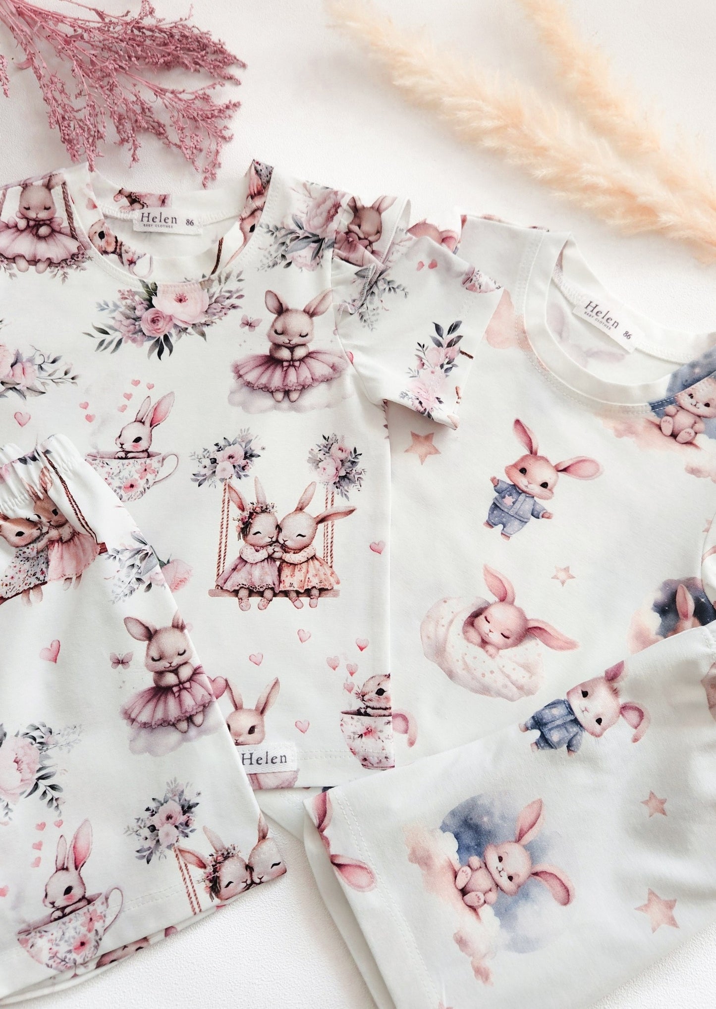 Little bunny - short sleeve pyjamas