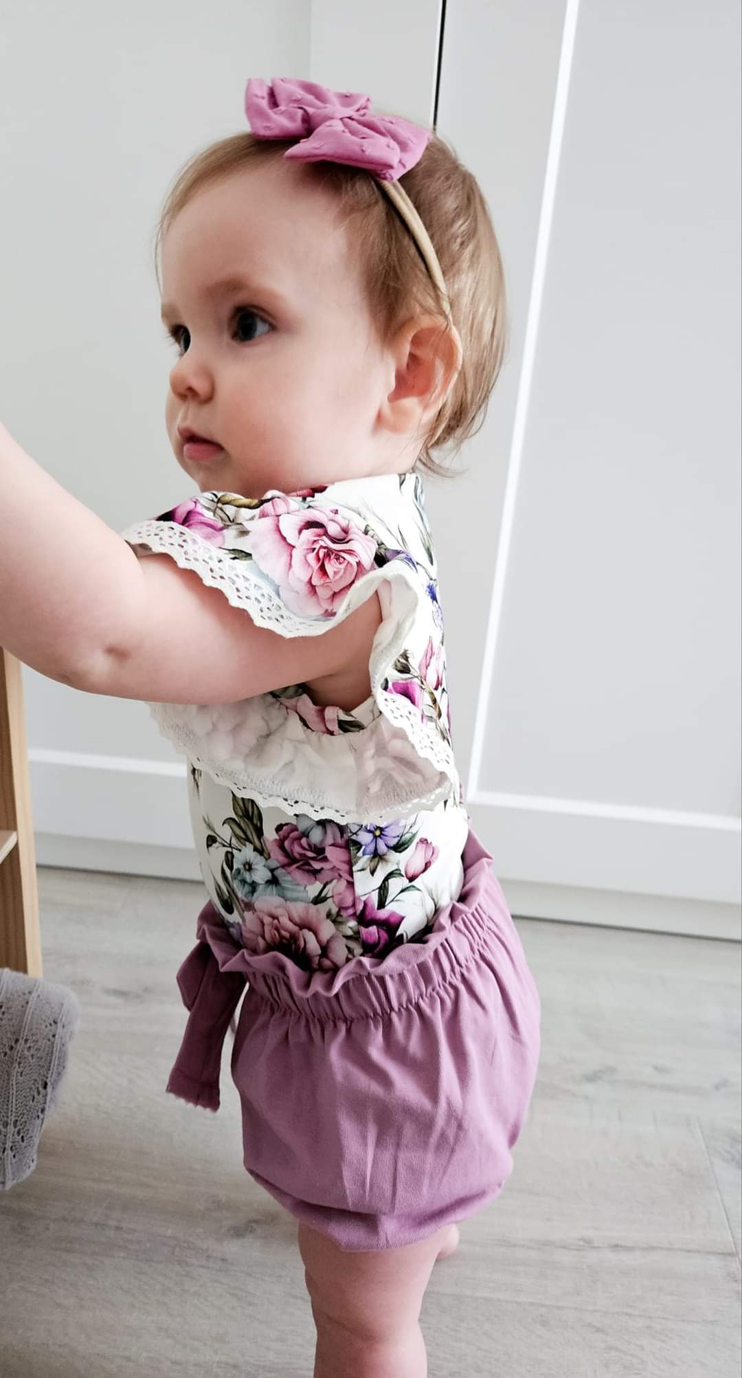 Amaranth roses bodysuit