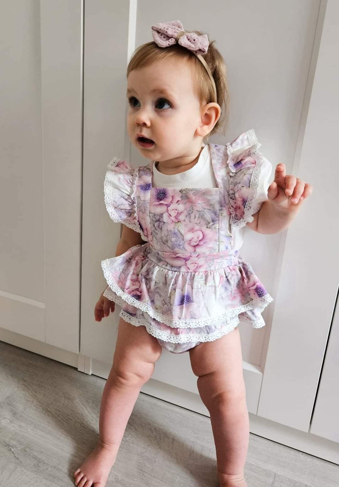 Ruffled romper