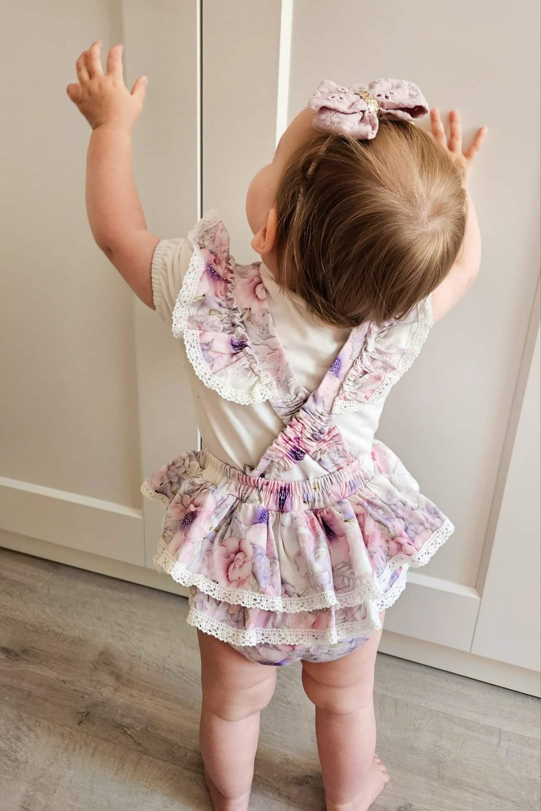 Ruffled romper