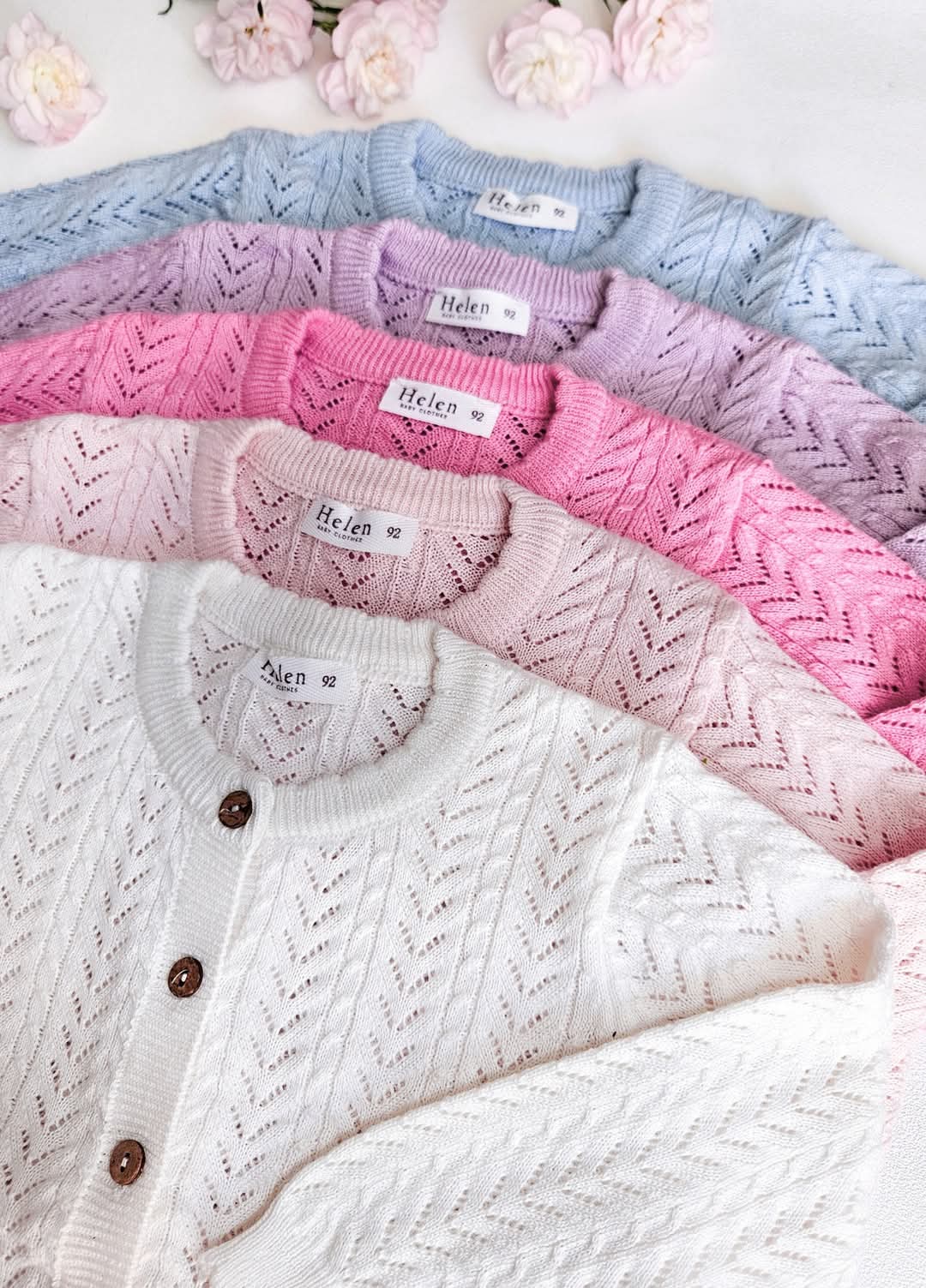 Openwork cardigan