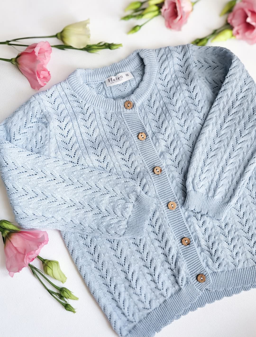 Openwork cardigan
