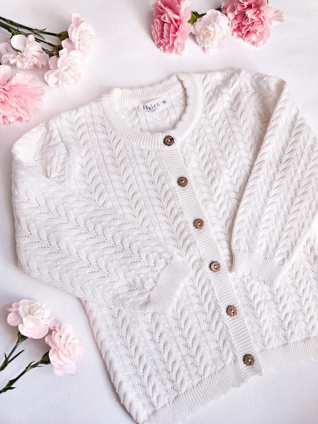 Openwork cardigan