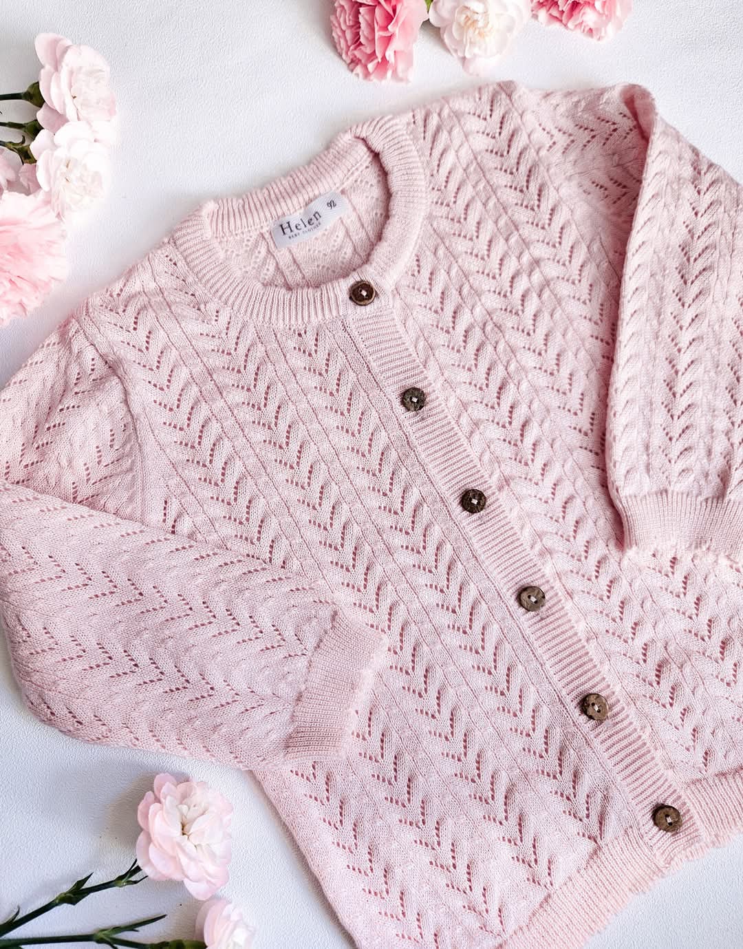 Openwork cardigan