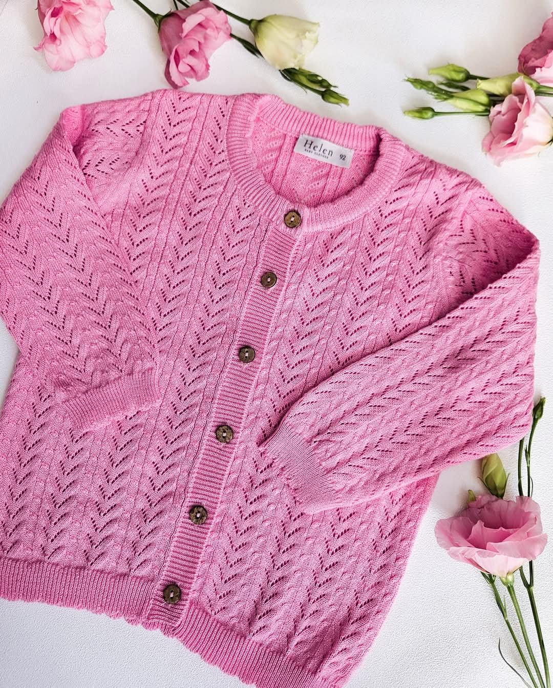 Openwork cardigan