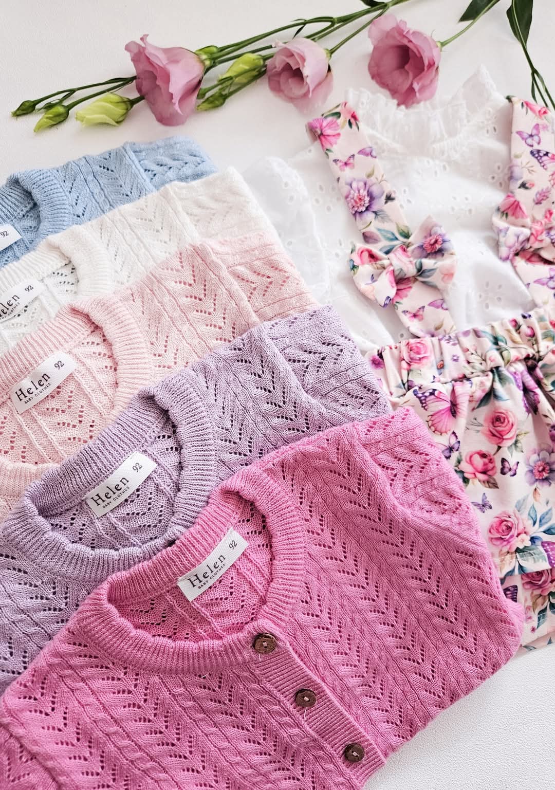 Openwork cardigan