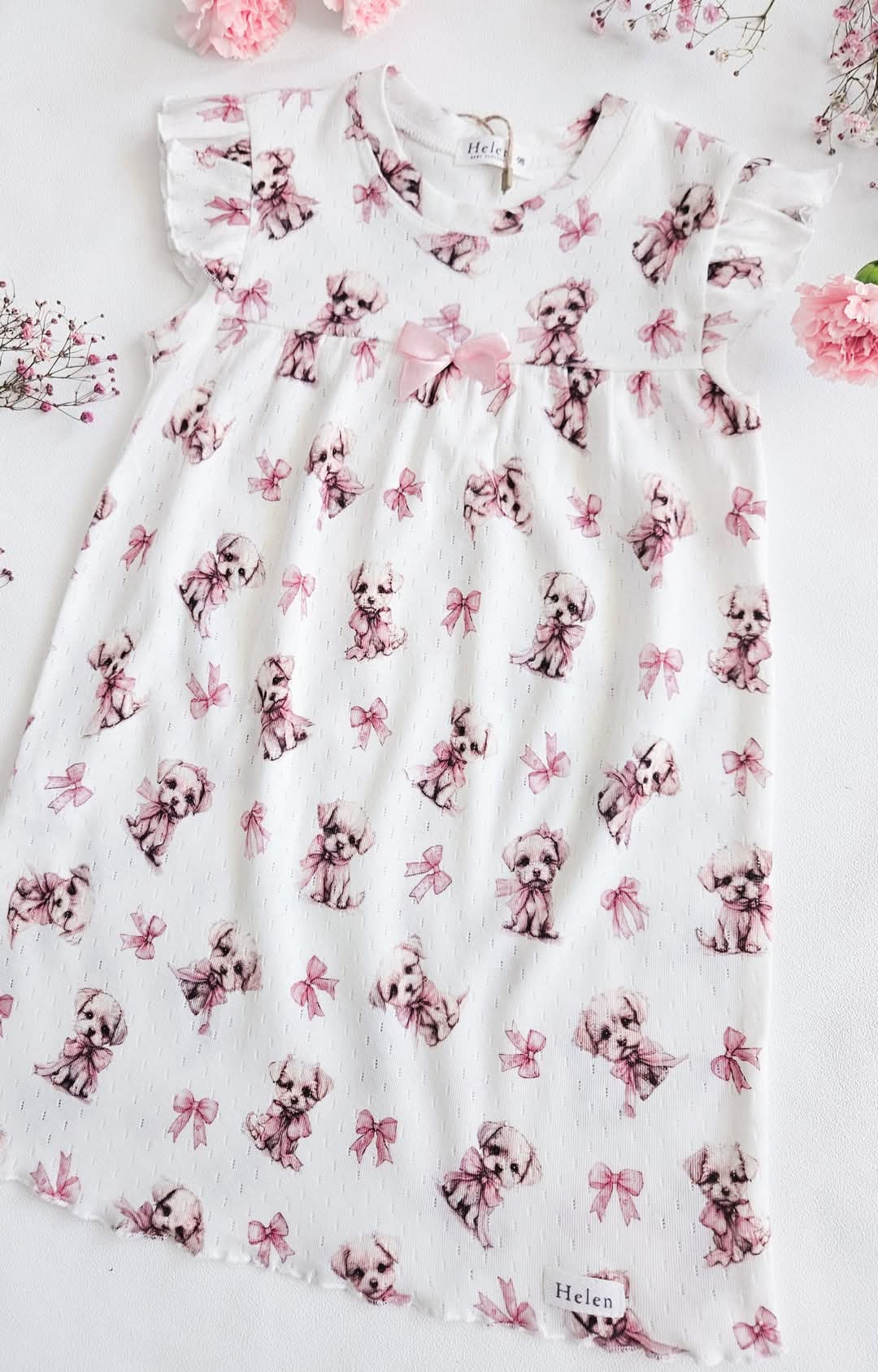 Openwork cotton nightdress
