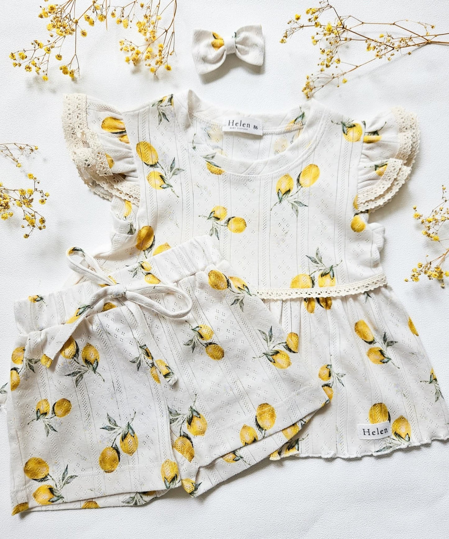 Openwork summer set