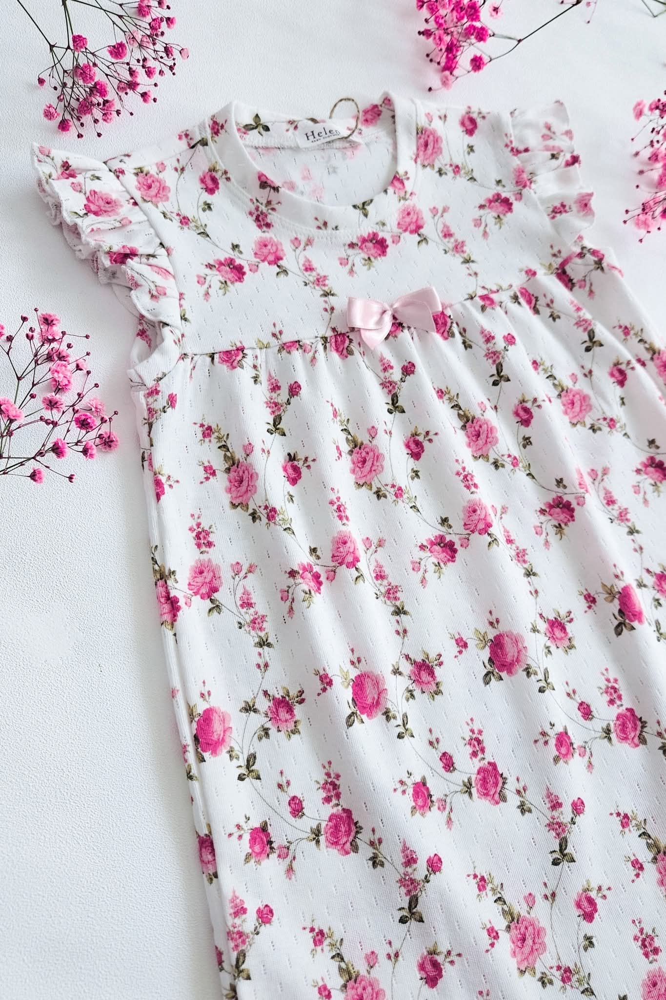Openwork cotton nightdress