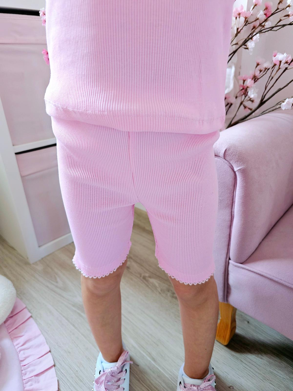 Ribbed cotton cycling shorts