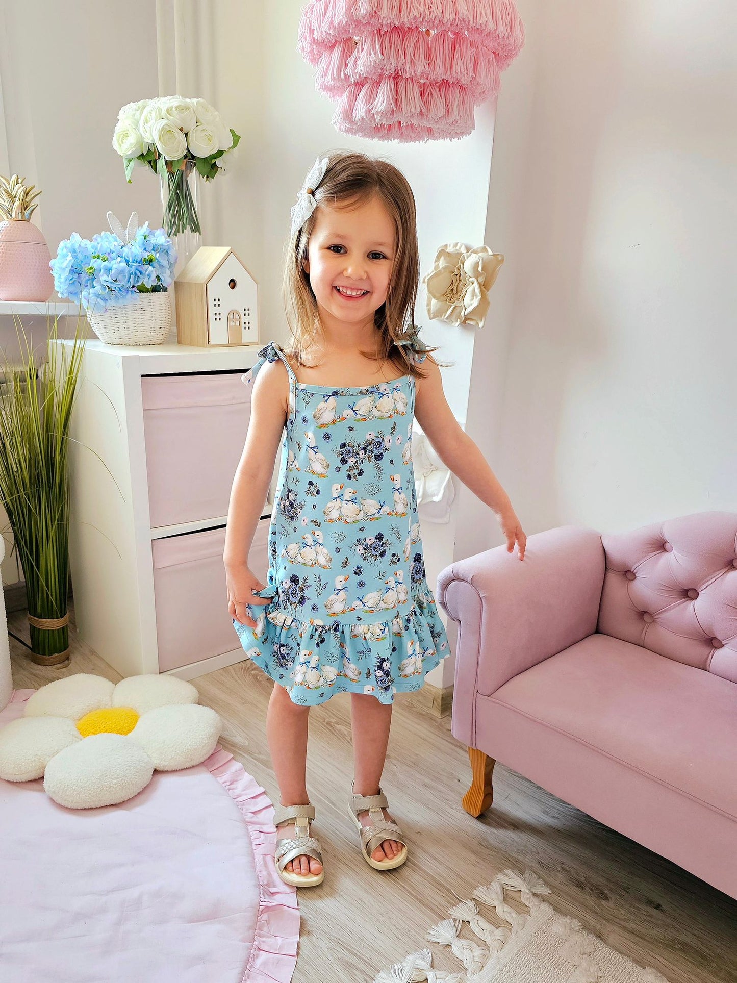 Cute geese summer dress