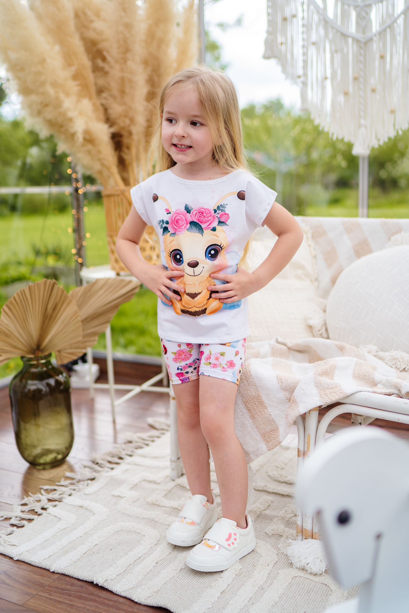 Printed cycling shorts