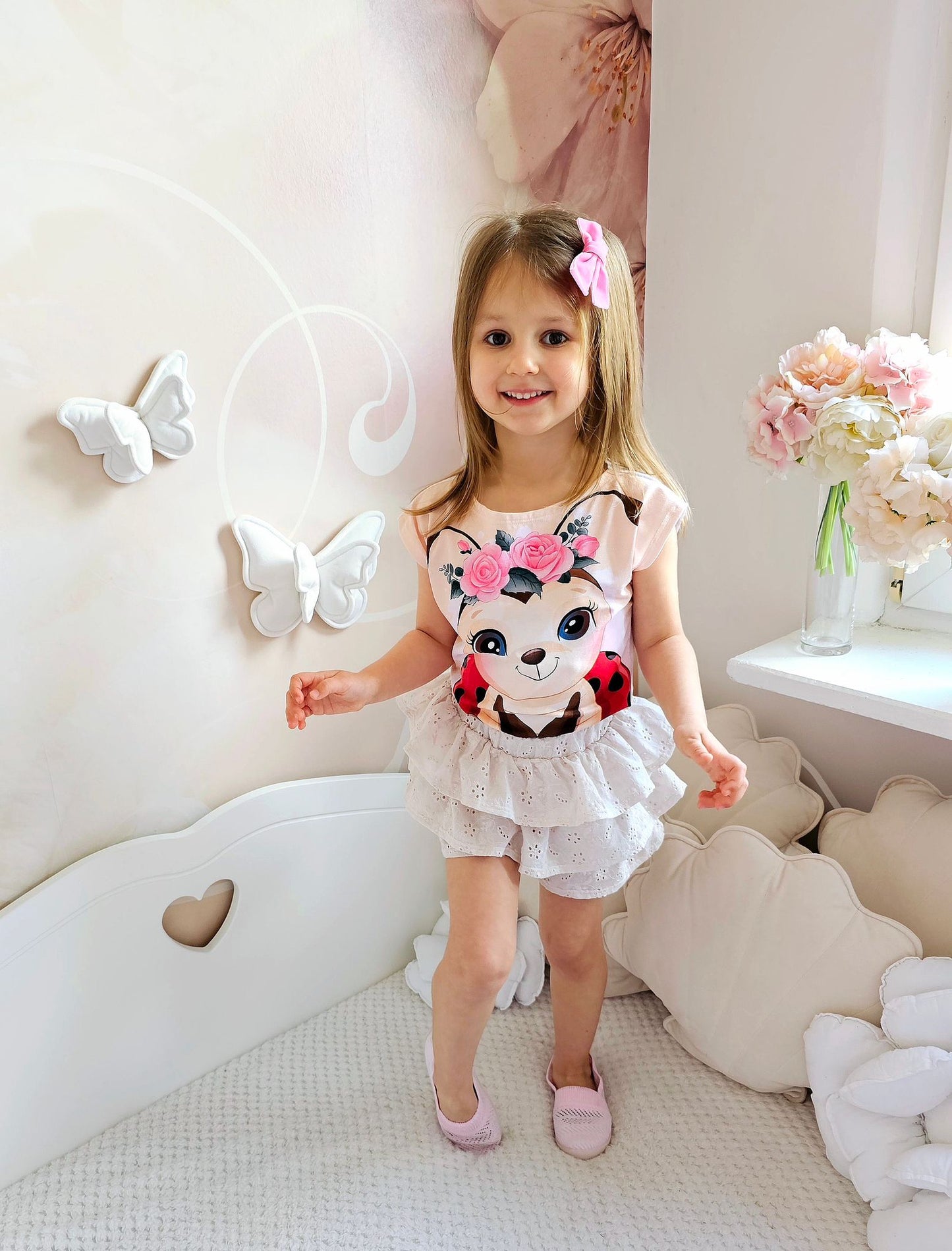 Panel short sleeve top