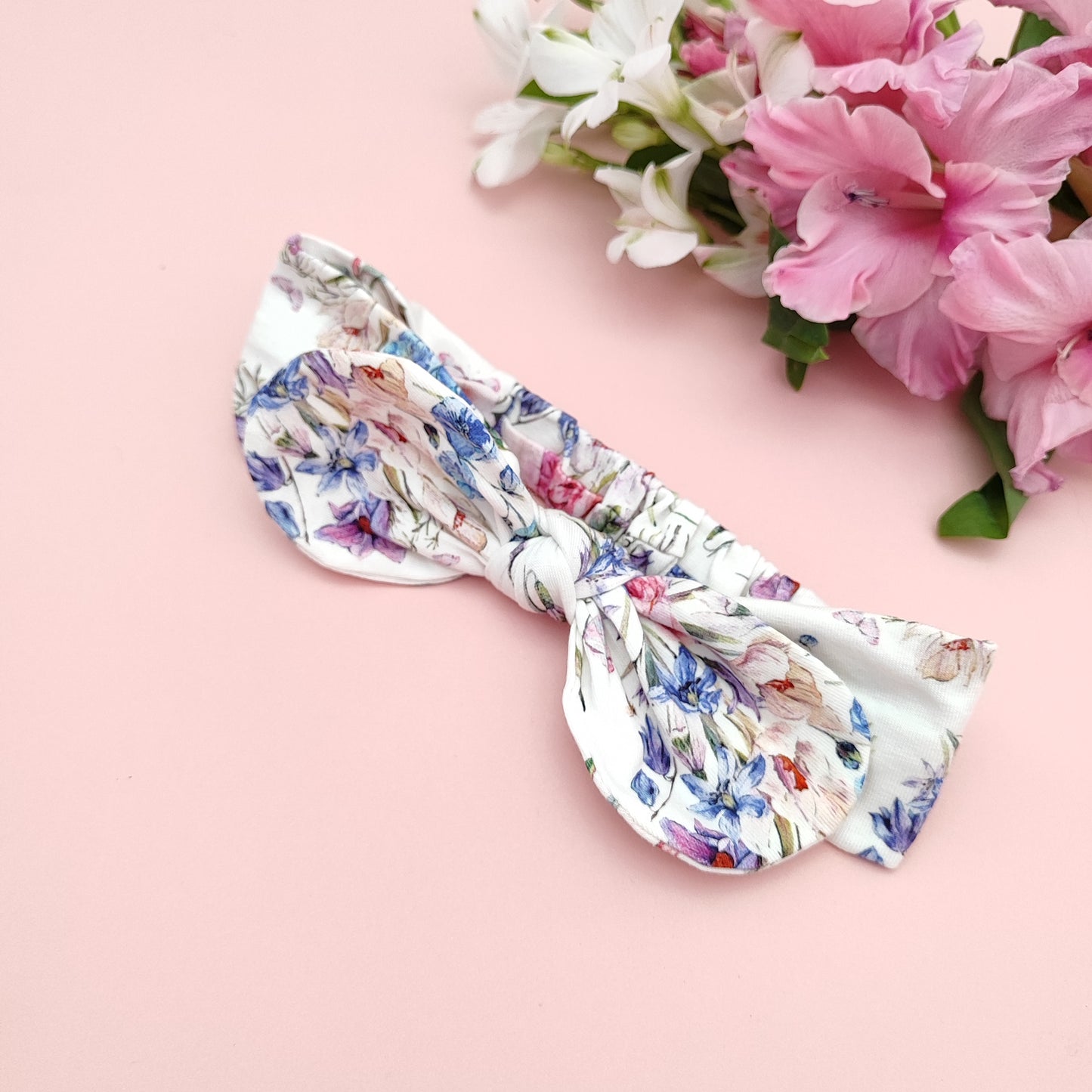 Blue flower headband