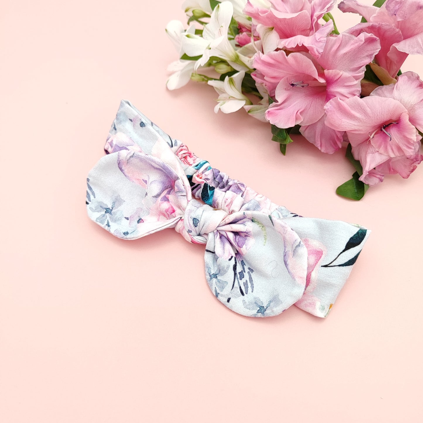 Blue watercolour headband