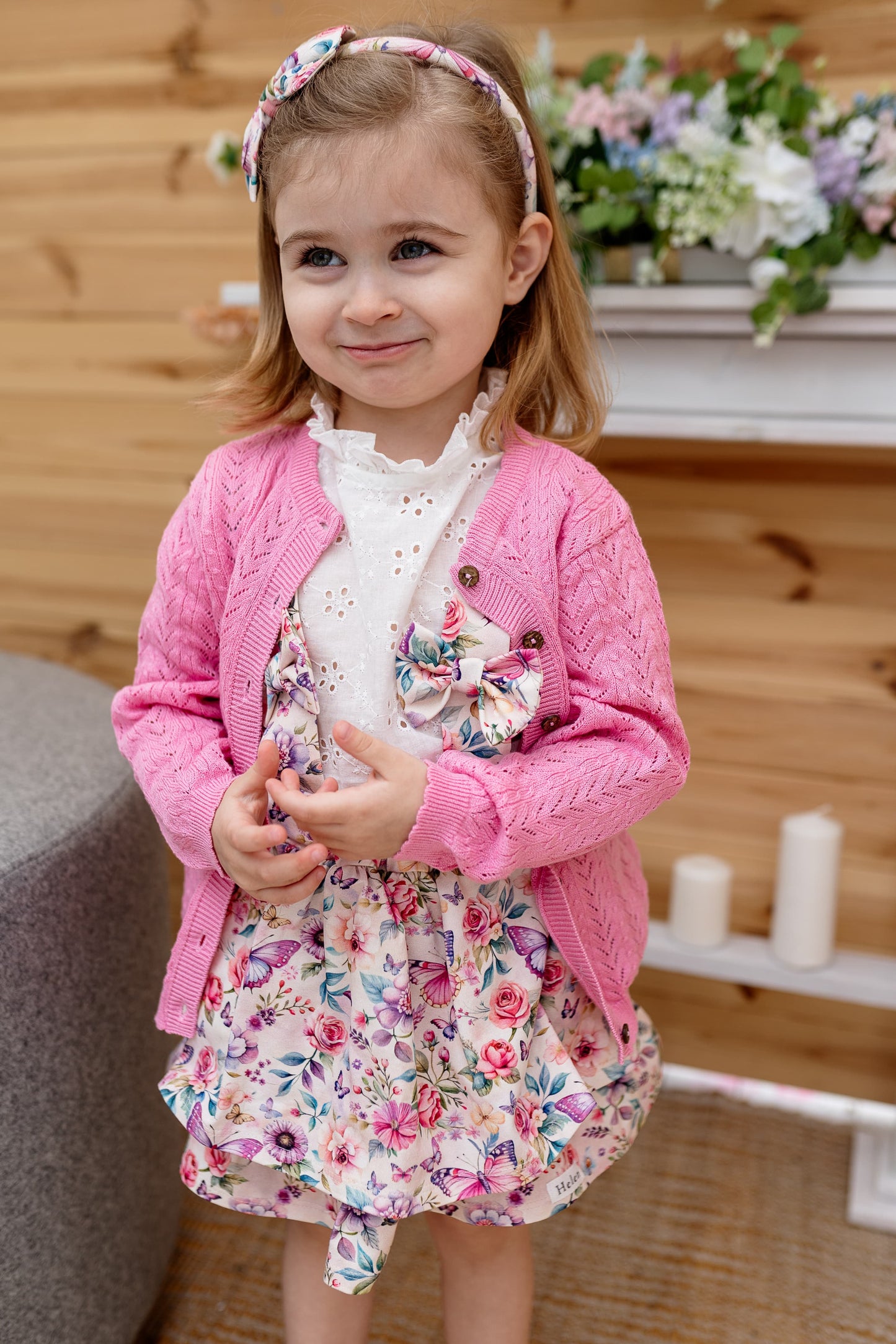 Openwork cardigan
