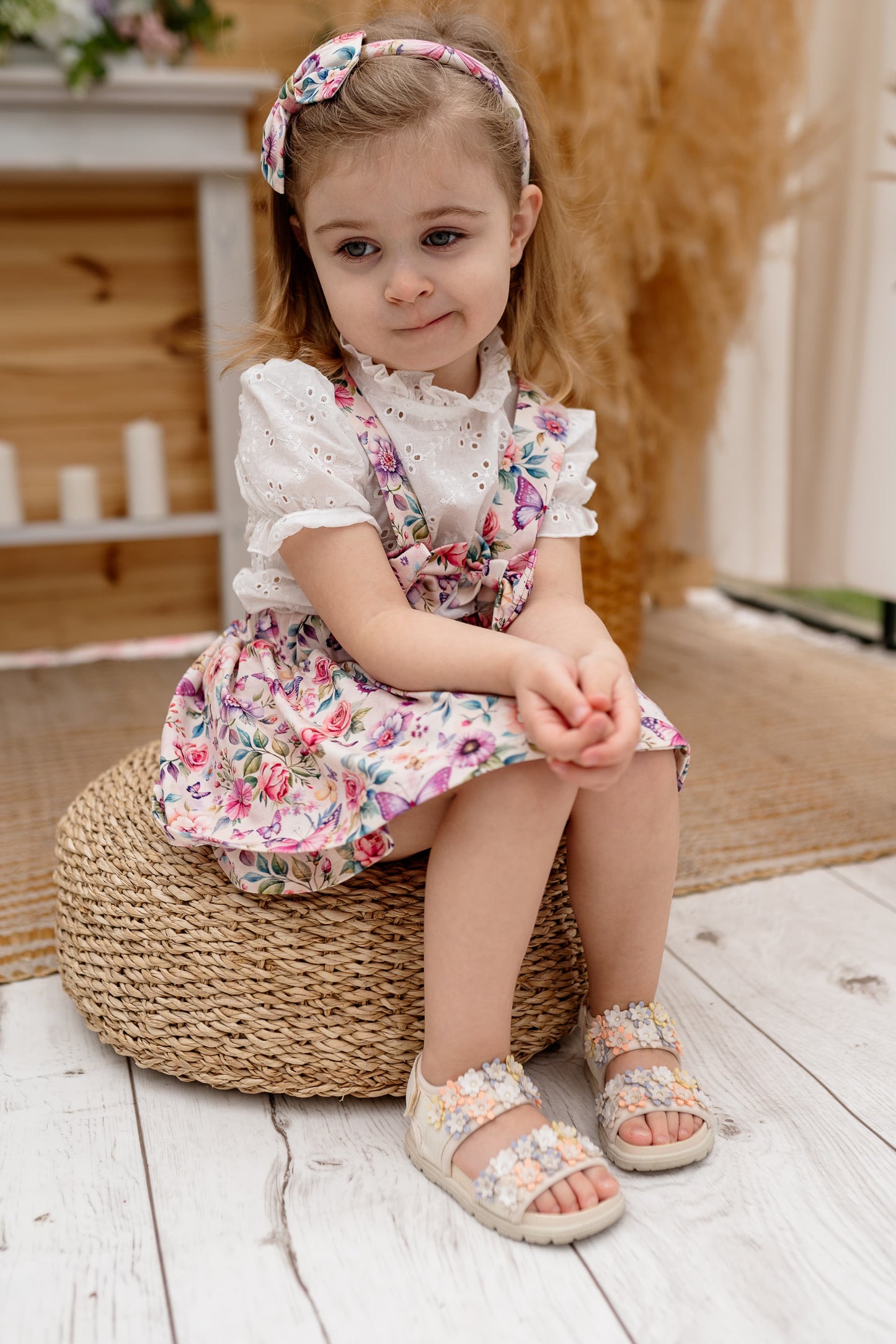 Little butterflies dungaree skirt