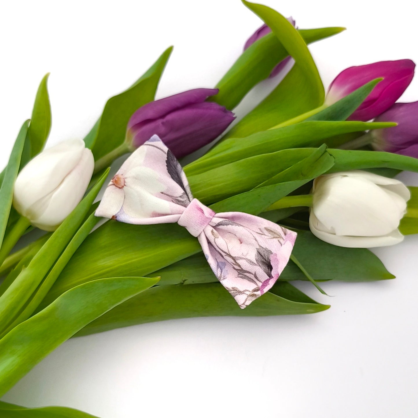 Peonies hair clip