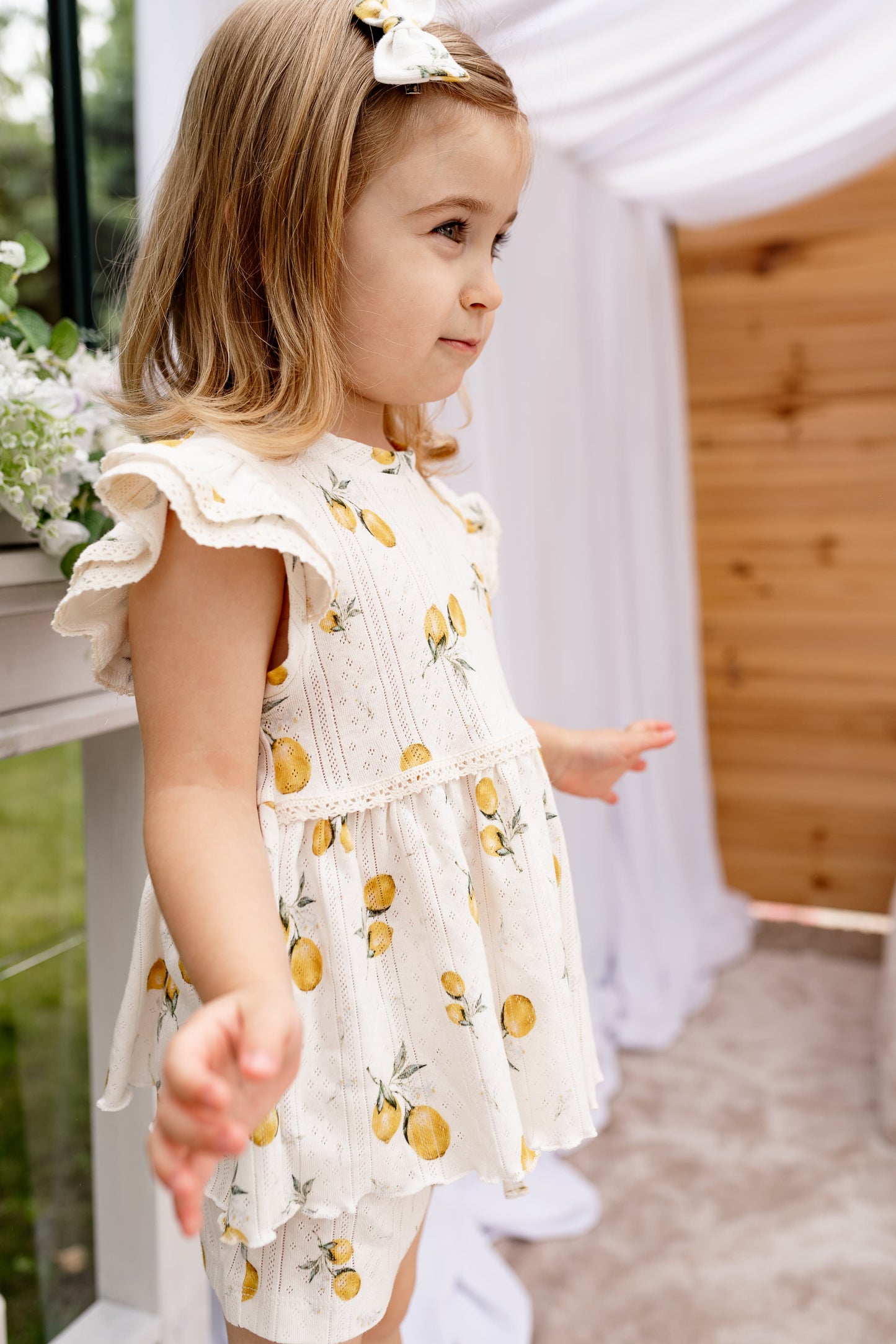 Openwork summer set