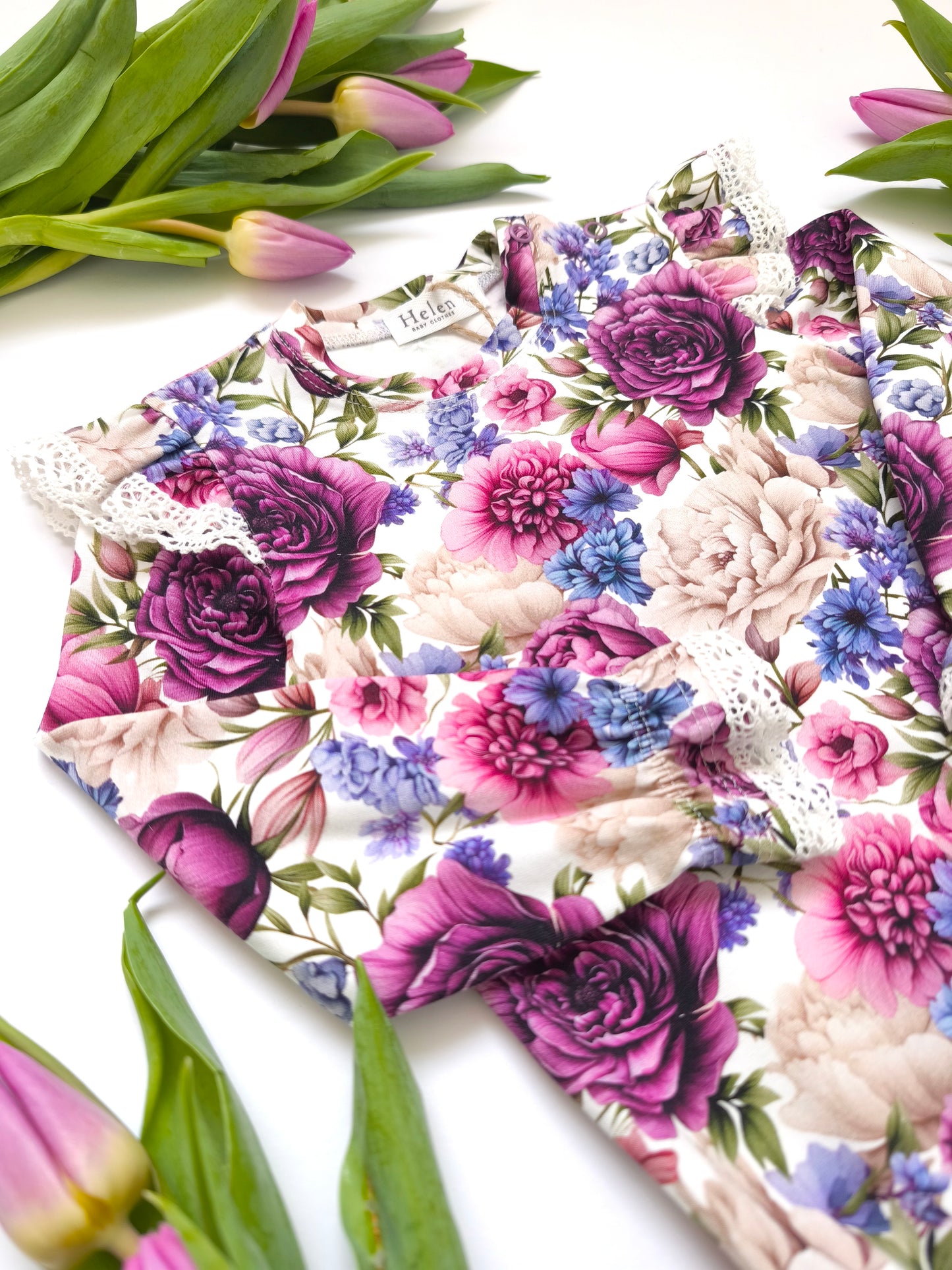 Royal Garden long sleeve bodysuit