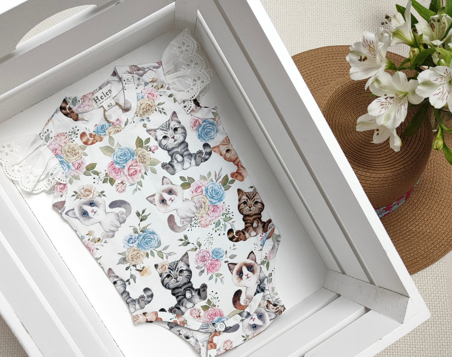 Animal theme vest bodysuit