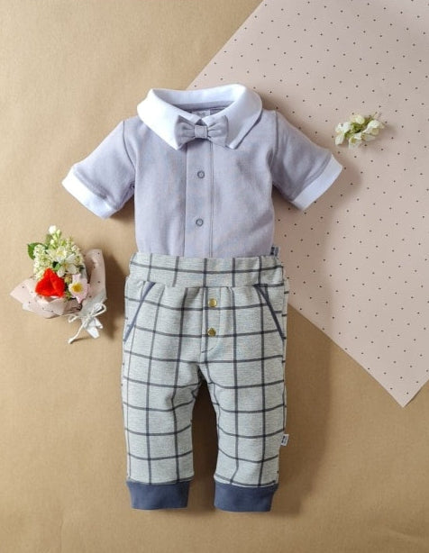 Little gentleman short sleeve bodysuit