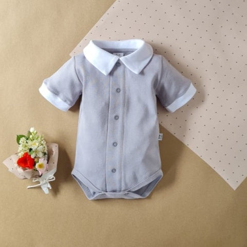 Little gentleman short sleeve bodysuit