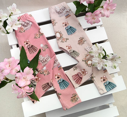 Retro mice leggings