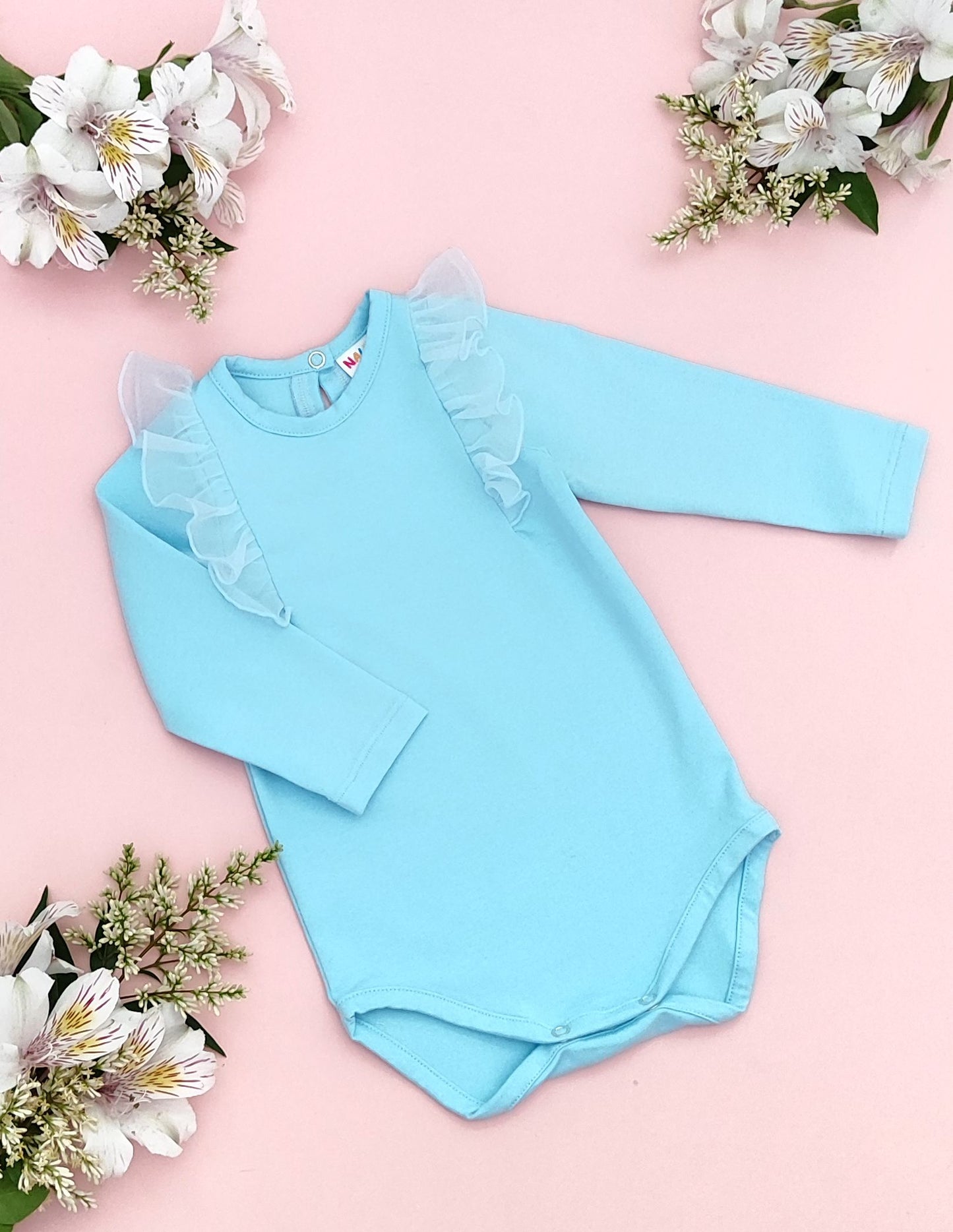 Unicorns one colour long sleeve bodysuit