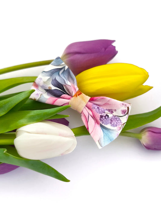 Colourful garden hair clip