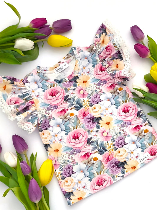 Colourful garden top