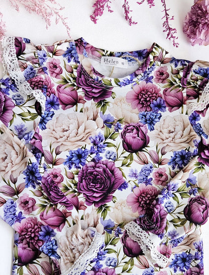 Royal Garden long sleeve bodysuit