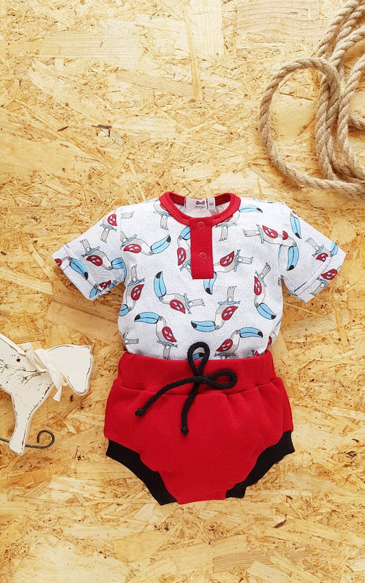 Parrot short sleeve bodysuit