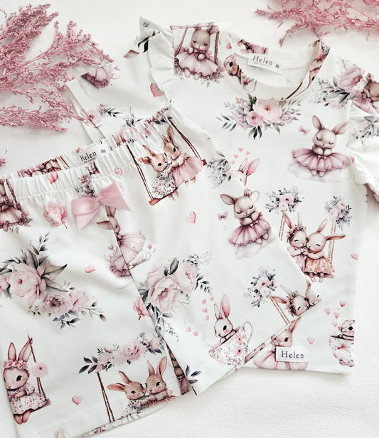 Little bunny - short sleeve pyjamas