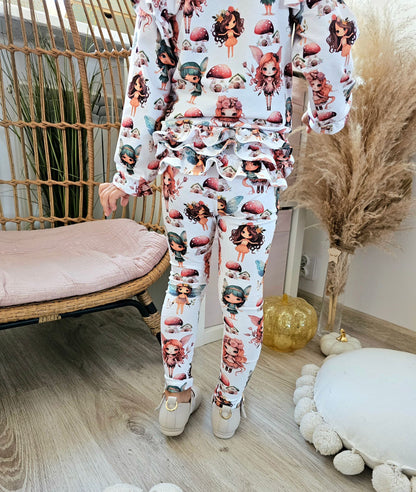 Fairyland slim fit printed leggings