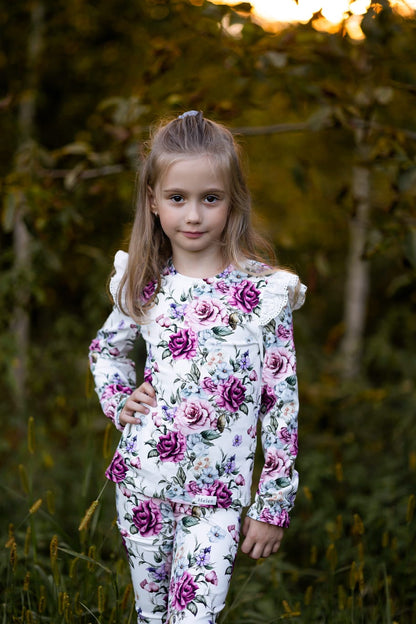 Amaranth roses long sleeve top