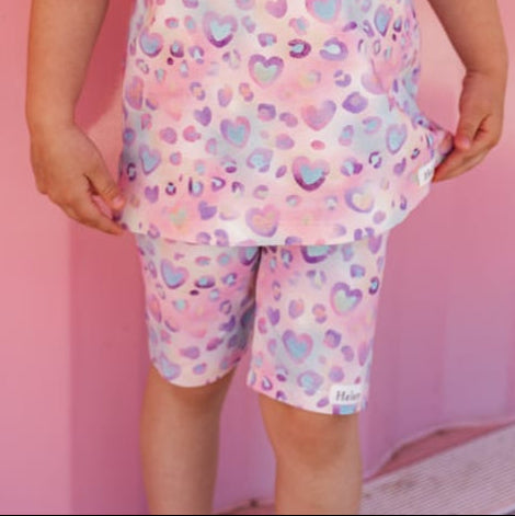 Rainbow hearts cycling shorts